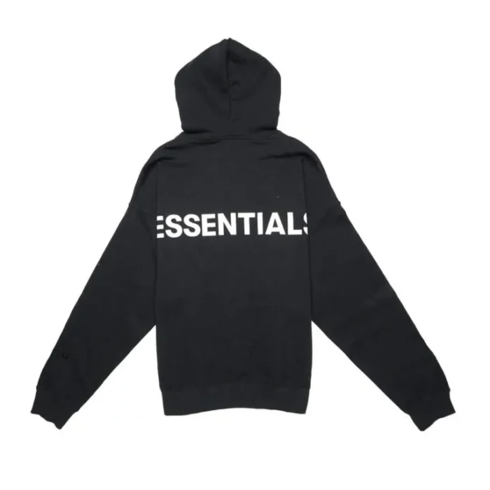 FEAR OF GOD ESSENTIALS 3M Logo Pullover Hoodie Black/White