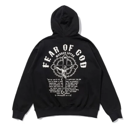 Fear OF God ESSENTIALS Christmas Black Hoodie