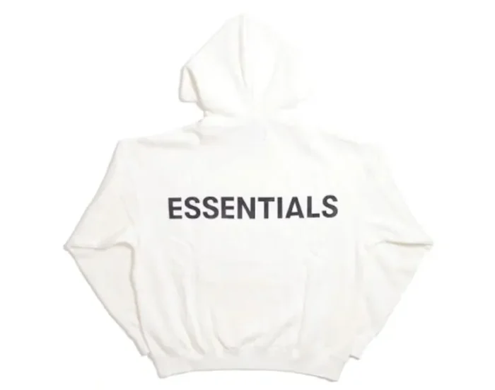 Fear of God Essentials 3M Logo Pullover Hoodie White